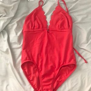 Red One Piece Swimsuit